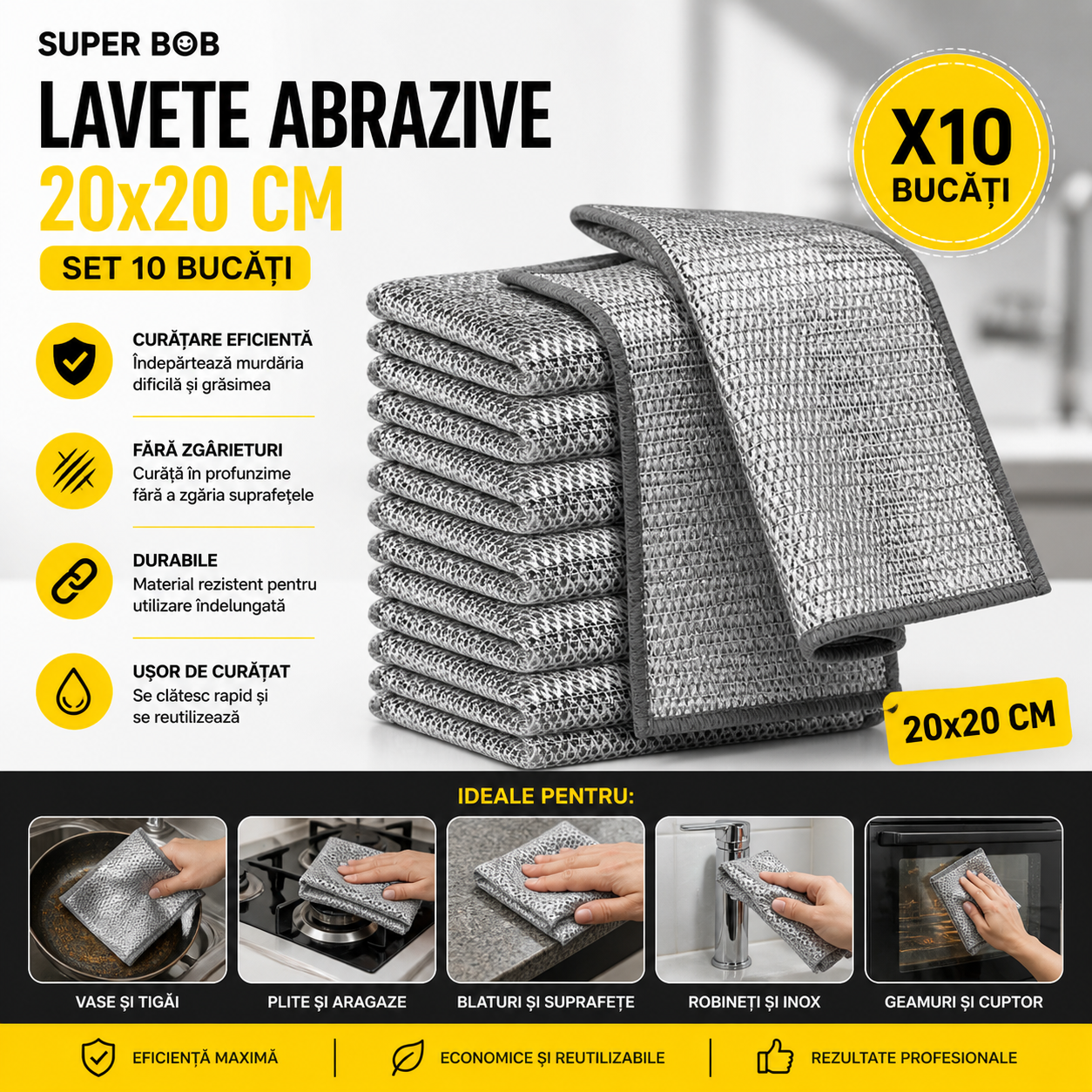 Set 5+5 Lavete Abrazive
